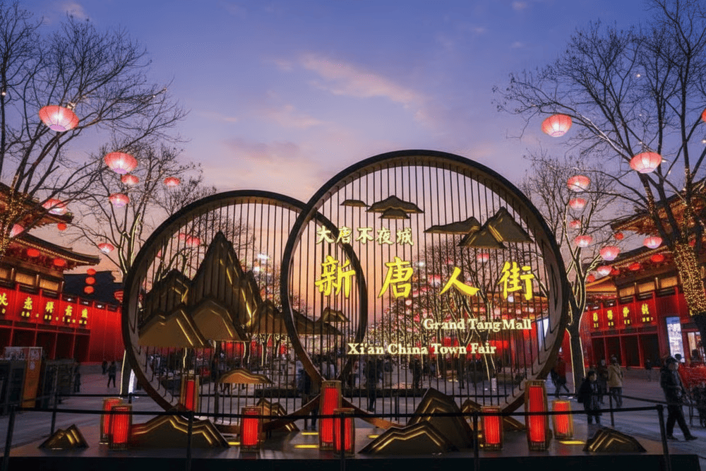 The Grand Tang Mall is the complex of entertainment, attracts visitors in Xi’an (Source: Internet)